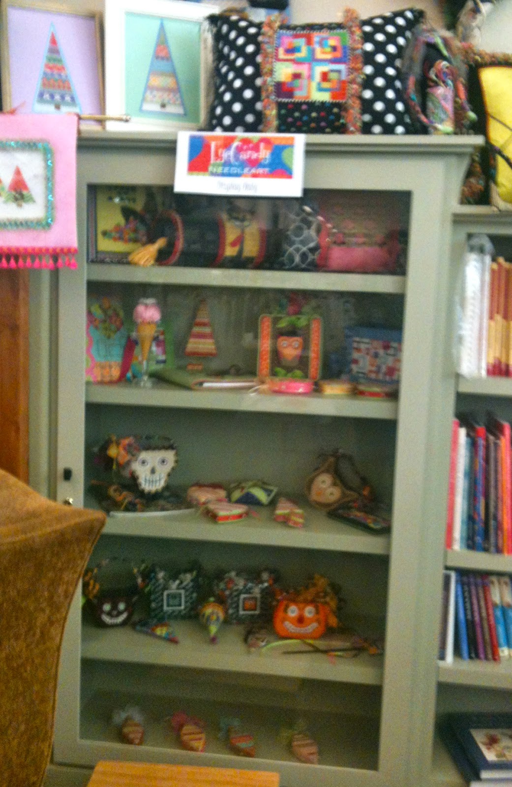 EyeCandy Needleart EyeCandy Models on Display at The Needle Works in