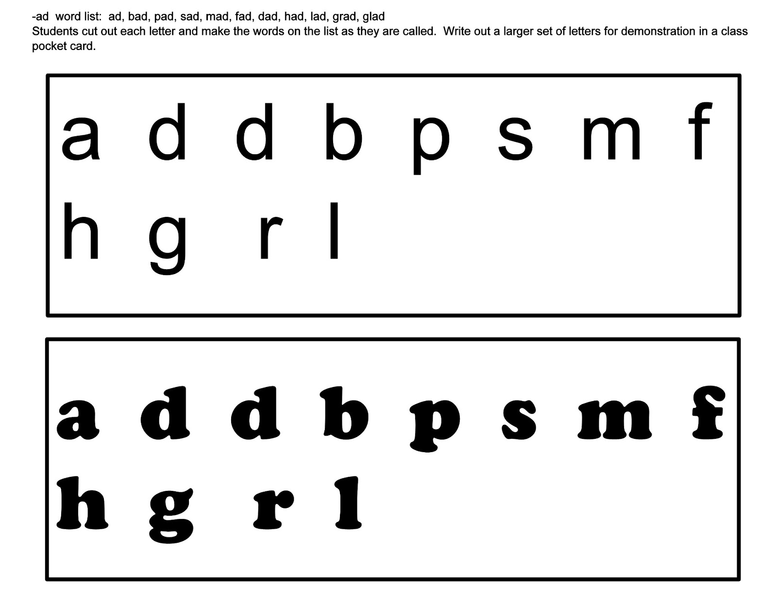 Christina's Kinder Blossoms: Working With Words: RF.K.2e