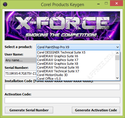 working serial numbers for coreldraw graphics suite x4
