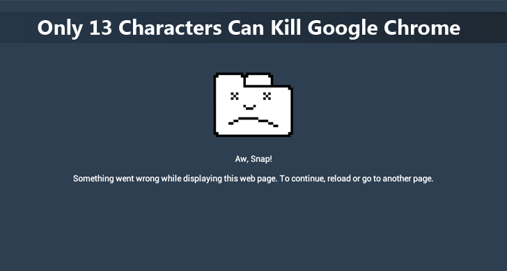 This String of 13 Characters Can Crash your Chrome on a Mac