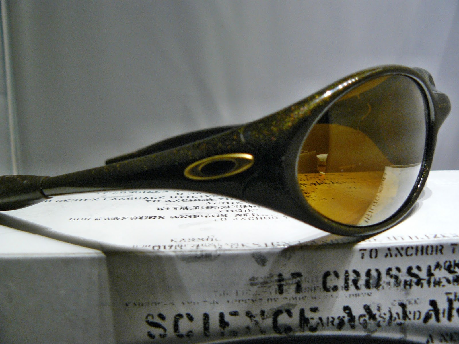 Oakleyforsale Oakley Eye Jacket, Black Gold, Gold Iridium