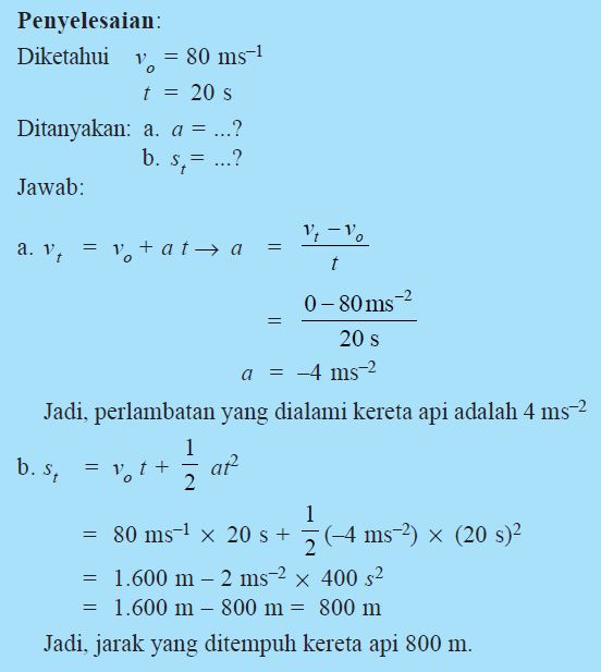 Contoh soal fisika glbb