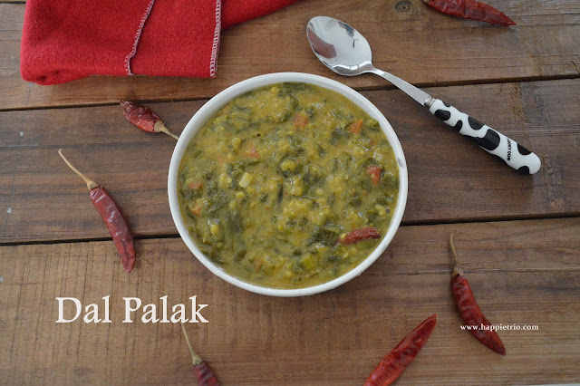 Dhaba Style Palak Dal Recipe | Dal Palak