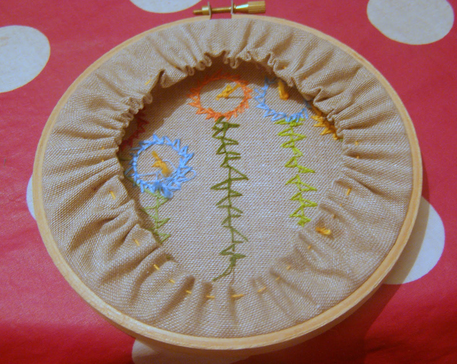 Chiffon and Porcelain Tutorial How to make an embroidered hoop art