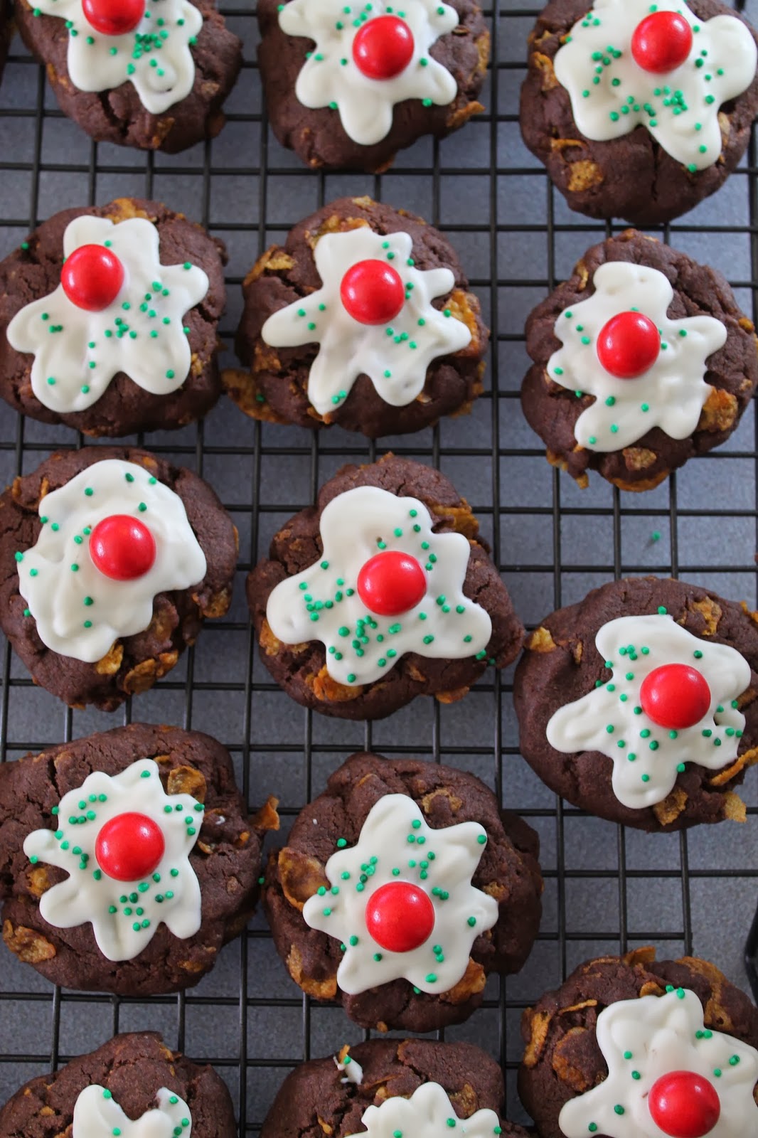 Kara's Cake's: Chocolate Afghan Christmas Pudding Cookies Recipe