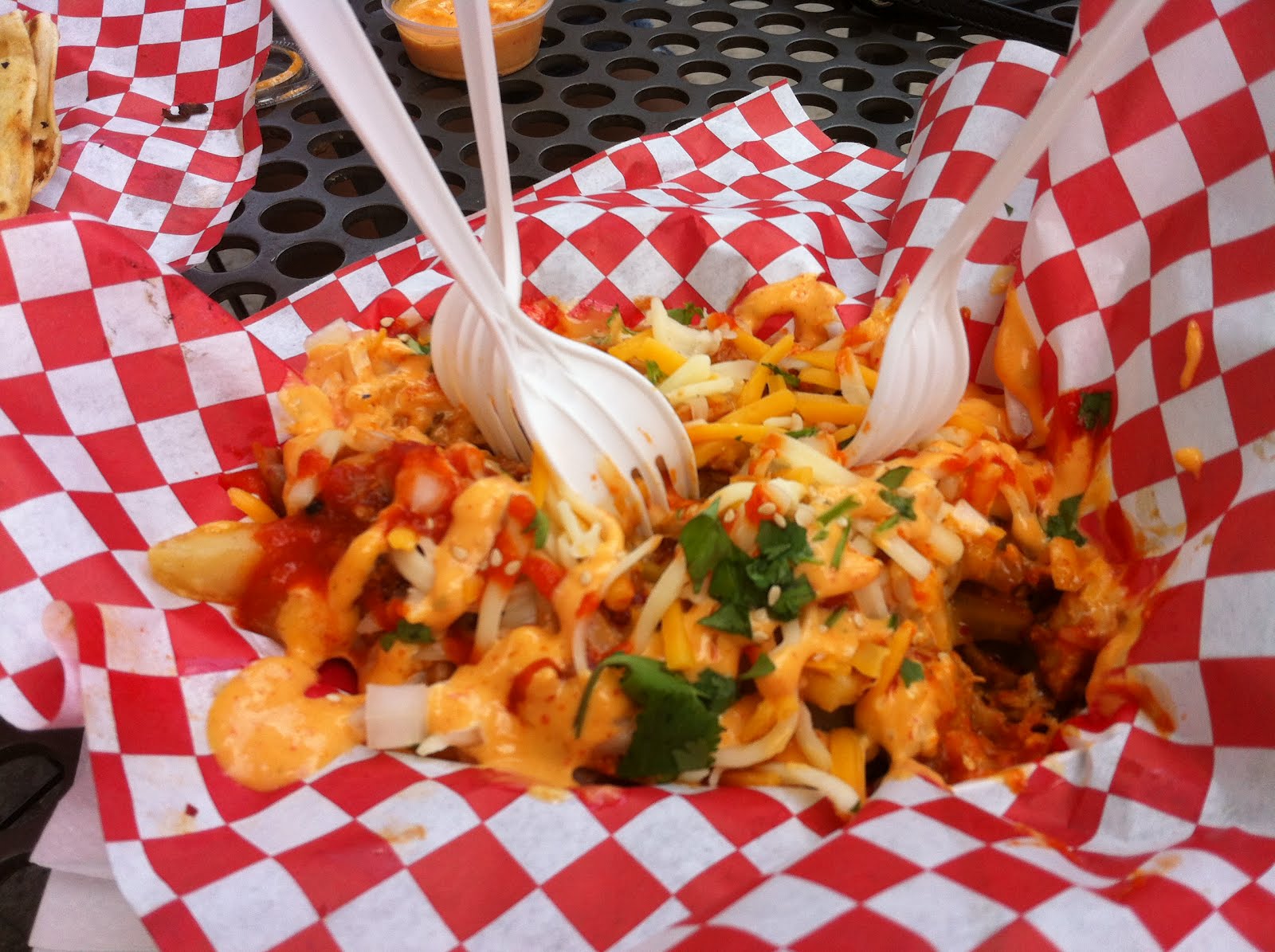 My So Crazy Kitchen Kimchi Fries at CHI'LANTRO (Korean BBQ) food truck