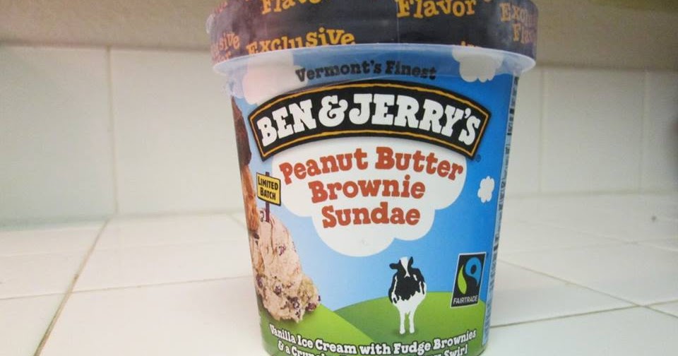 David's Ice Cream Reviews Ben & Jerry's Peanut Butter Brownie Sundae