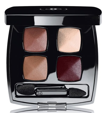 Chanel 537 QUADRILLE Les 4 Ombres Quadra Eyeshadow Palette Swatches, Review  & EOTD - Notes de Printemps Spring 2014 - Blushing Noir