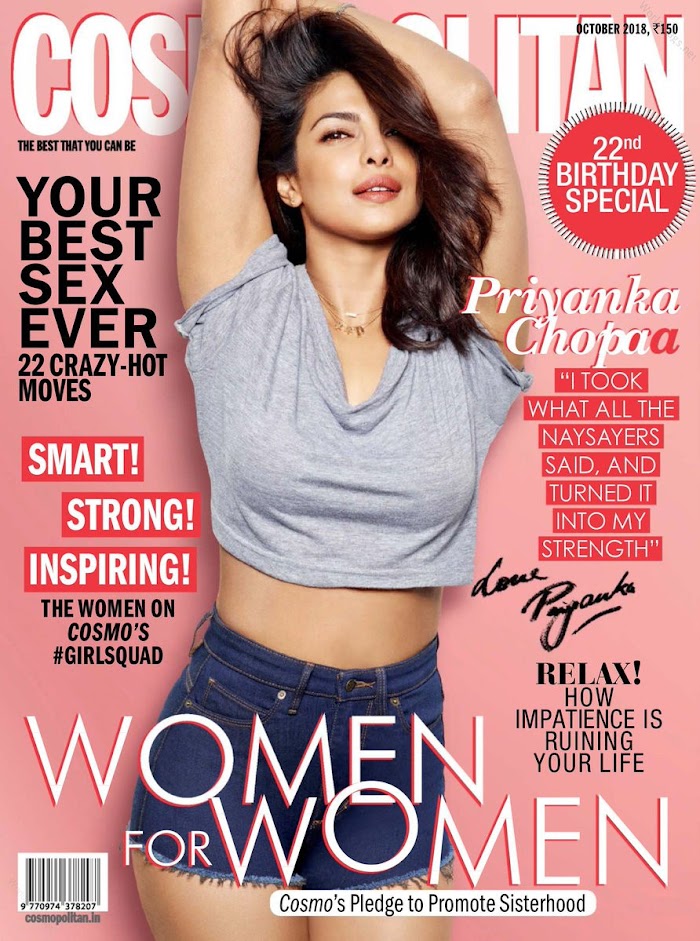 Cosmopolitan Magazine October 2018 featuring Priyanka Chopra-PDF download