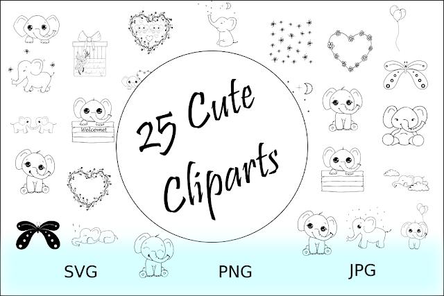 elephant clipart collection elephant clipart collection