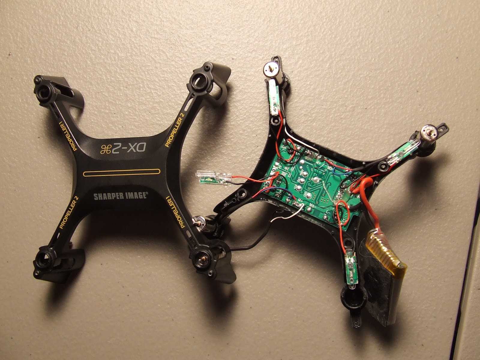 Harold's Micro Quadcopters: Sharper Image DX-2 goes to the Repair Shop