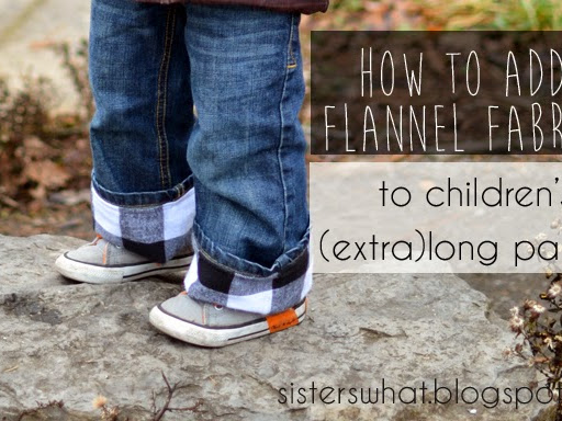 Add Flannel to Children long Pants