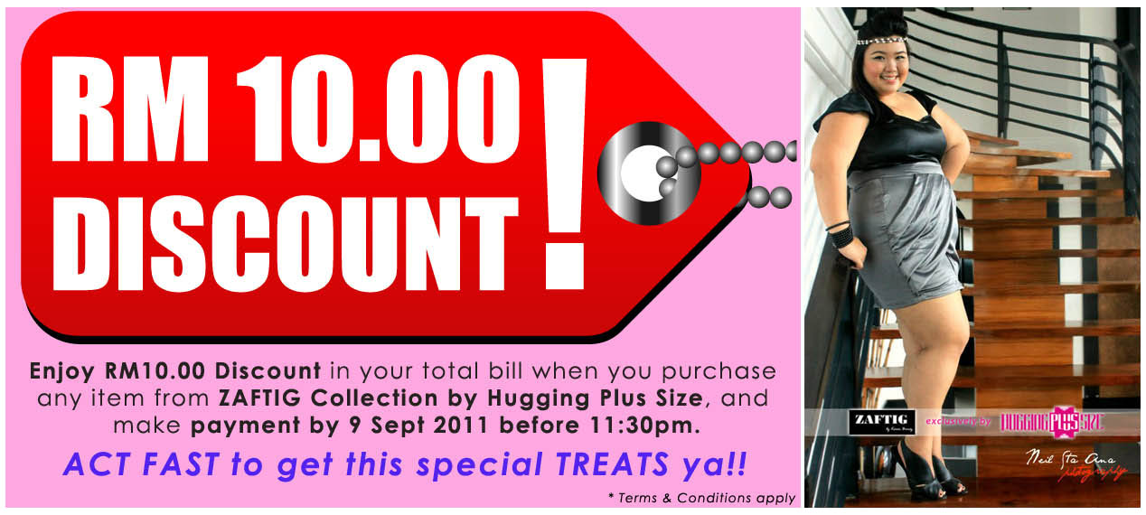 â¥â¥ Hugging Plus Size â¥â¥ style | plus size | fabulous: RM10.00 DISCOUNT for ZAFTIG Collection by 