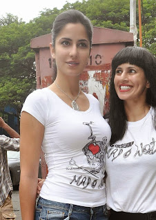 Katrina Kaif in Figure Hugging See-through Top At 'Mad-O-Wat' Salon Opening Event