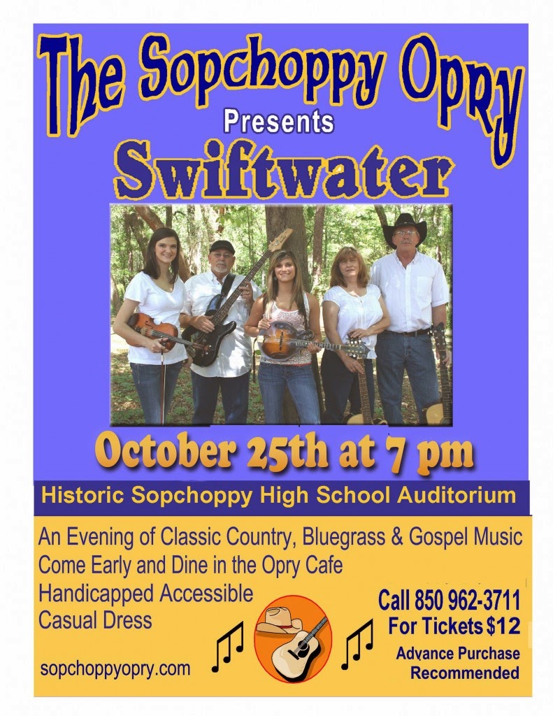 Oyster Radio Swiftwater coming to the Sopchoppy Opry