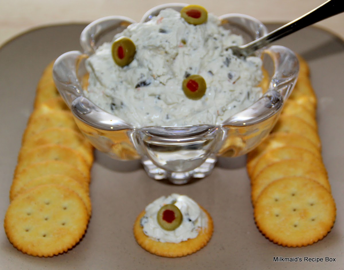Milkmaid's Recipe Box Olive Cream Cheese Dip/Spread