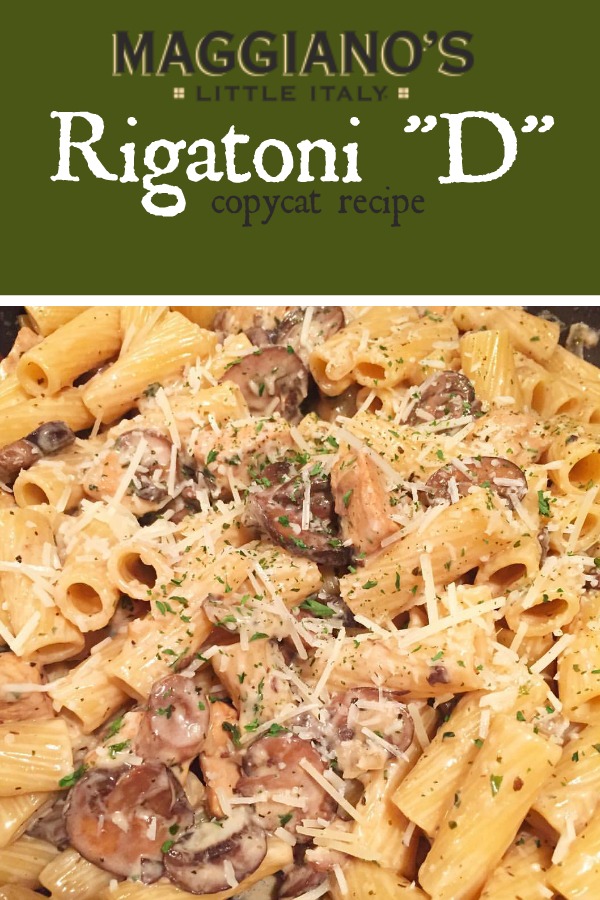 Fun & Fabulous Life Crystal Laiti Maggiano's Rigatoni D Copycat
