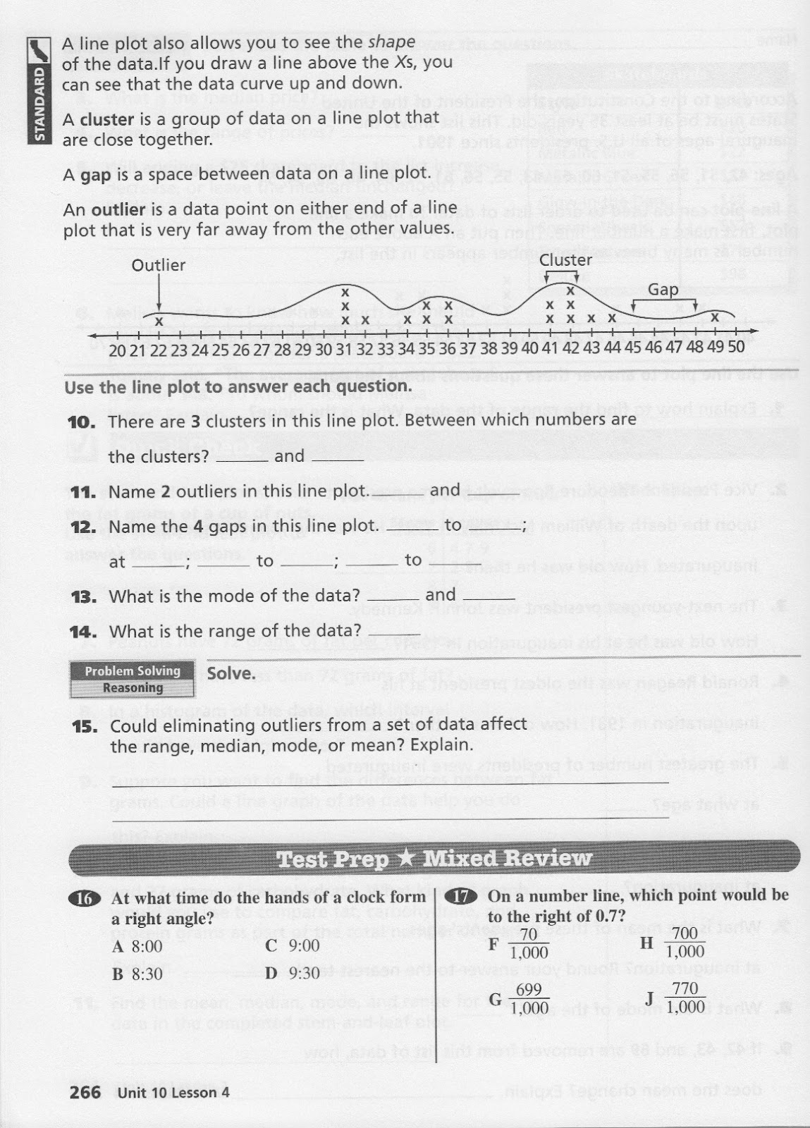 Homework 2012-2013: Wednesday, September 19th - Math Worksheet