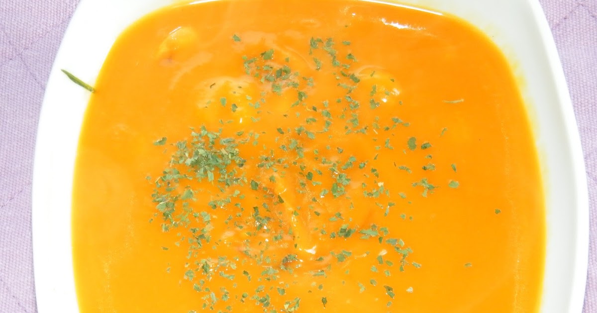 Vellutata di zucca con gamberi