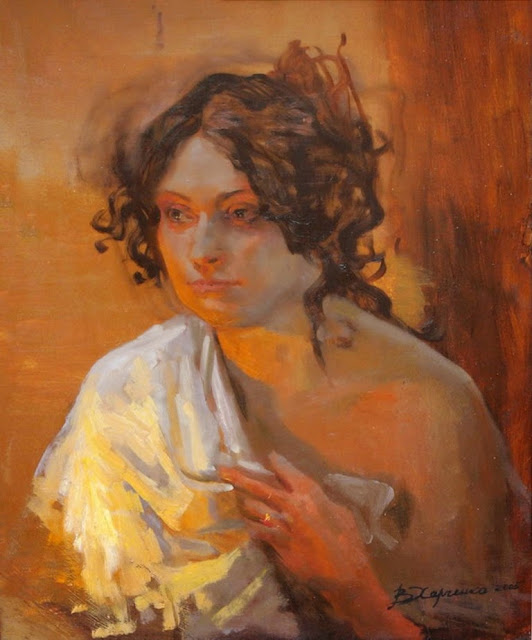 Kharchenko Viktoria Vladimirovna,  International Art Gallery, Self Portrait, Art Gallery, Kharchenko Viktoria, Portraits of Painters, Fine arts, Self-Portraits, Painter Kharchenko Viktoria