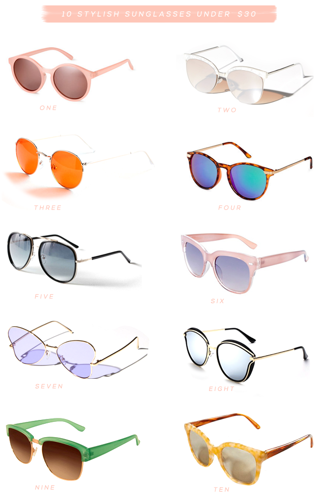 sunglasses under 10