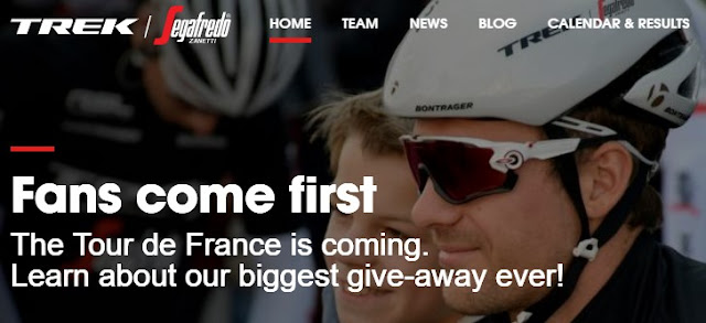 Trek Segafredo Show Your Stripes Sweepstakes Trek Travel and Segafredo have teamed up and want to spoil their fans by giving fans the chance to enter once to win a trip to the Tour de France, complete with everything you'll need for the trip!