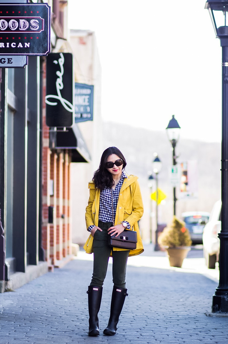 j crew raincoat