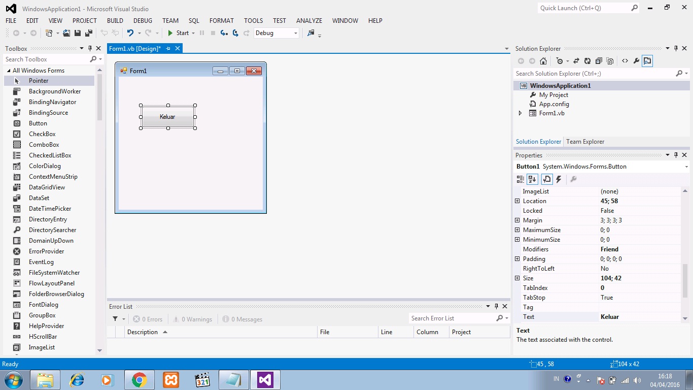 Tutorial Membuat MsgBox Pertanyaan Di VB 6.0 dan Loker Ilmu IT