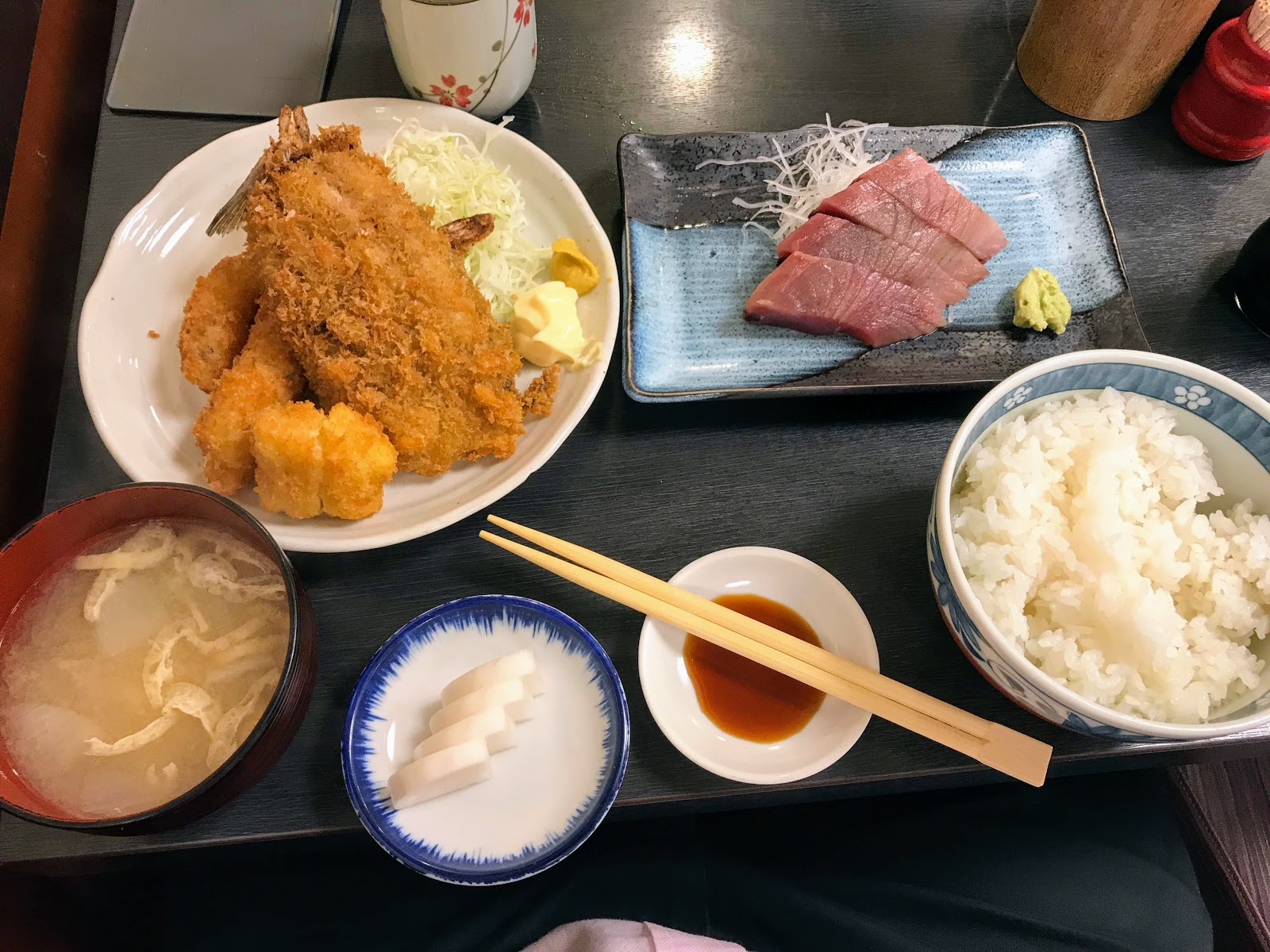 そらすの喰歴２ 和楽 新橋２ 和楽ランチ 鳥唐揚げ定食 いくら丼