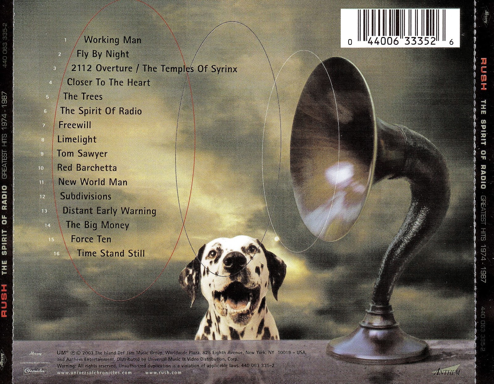 2002 The Spirit Of Radio Greatest Hits 1974 1987 Rush Rockronologia