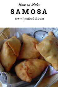 Samosa is a pyramid-shaped pastry stuffed with a savoury potatoes peas filling. In this post I am sharing a detailed samosa recipe.