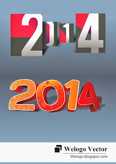 2014 Logo 3D Vector, 2014 Logo 3D
