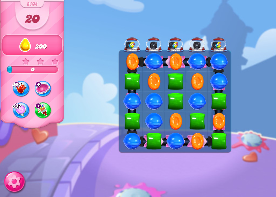 Candy Crush Saga level 3104 Candy Crush Saga level 3104
