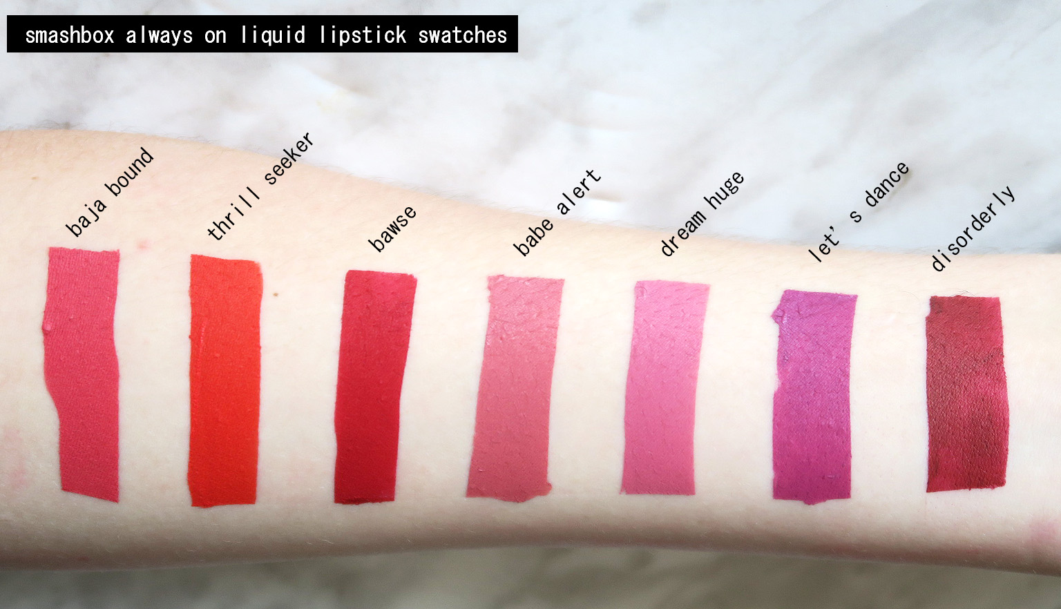 Smashbox Always On Matte Liquid Lipstick | Swatches + Review