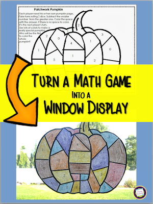 Primary Inspiration: Patchwork Pumpkin Math Freebie Subtraction