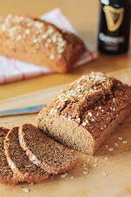 Guinness Bread, this quick bread requires no kneading or rising time and who could resist that subtle Guinness tang! GoodFoodShared.blogspot.ie