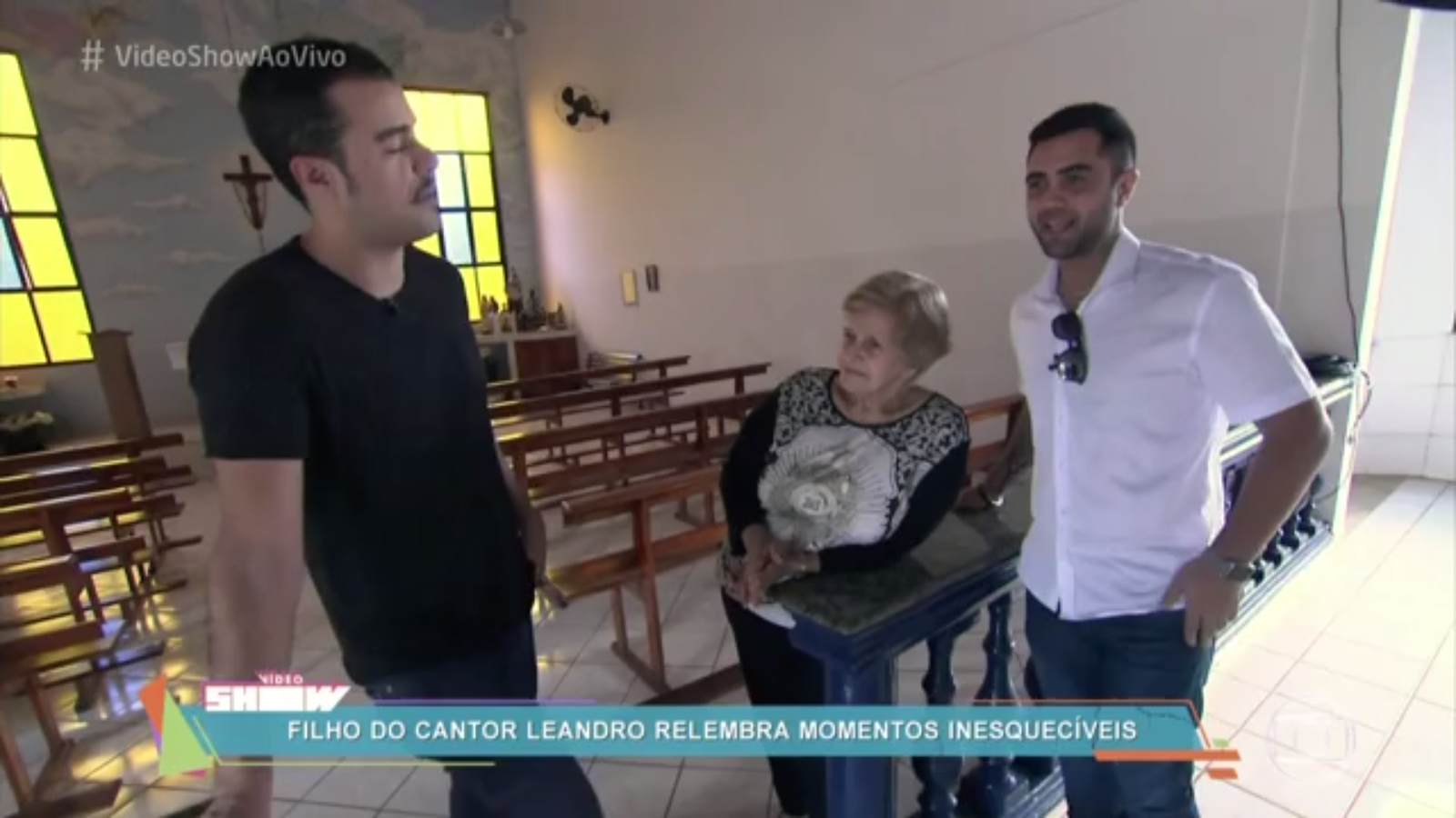 Thiago programa vídeo show homenagem a LEANDRO 23 6 2016