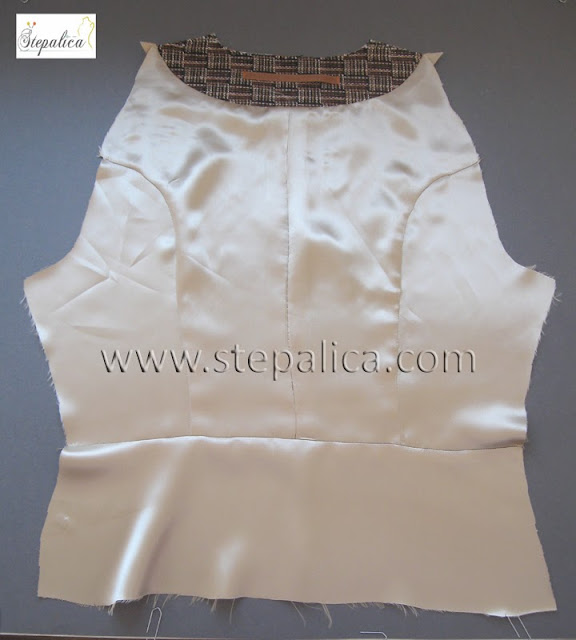 Štepalica How to add a commodity pleat to a jacket lining