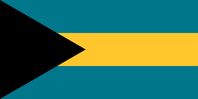 Logo Gambar Bendera Negara Bahama PNG JPG ukuran 800 px