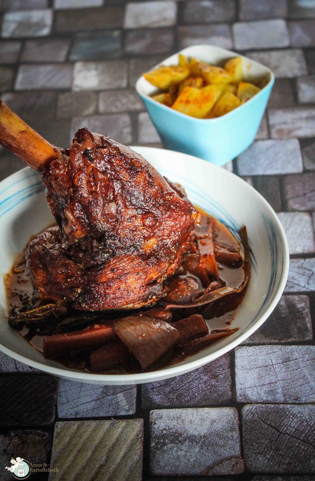 Amor&Kartoffelsack: Geschmorte Lammhaxe