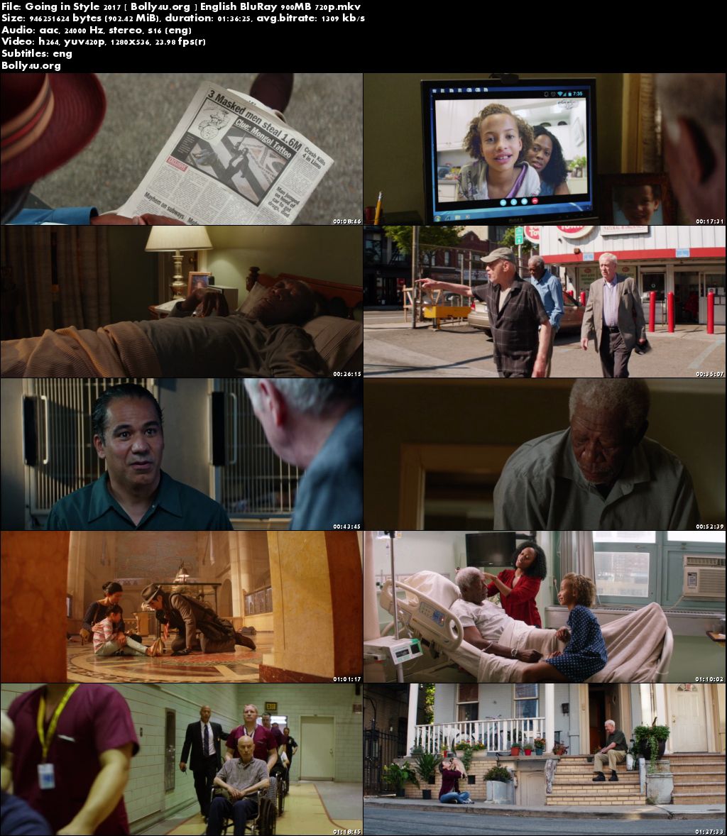 Going in Style 2017 BRRip 900MB English Movie 720p Download Going in Style 2017 BRRip 900MB English Movie 720p Download