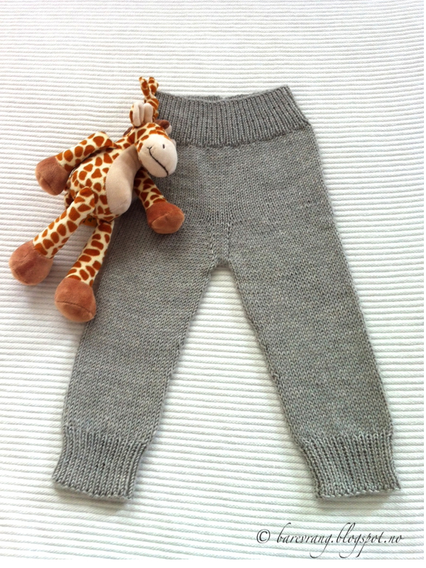 Knitted Wool Pants With Braids