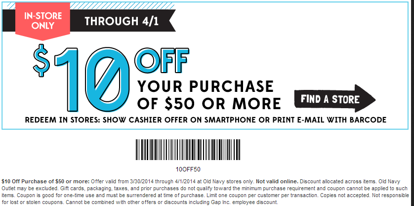 Online Coupon Code For Old Navy 113