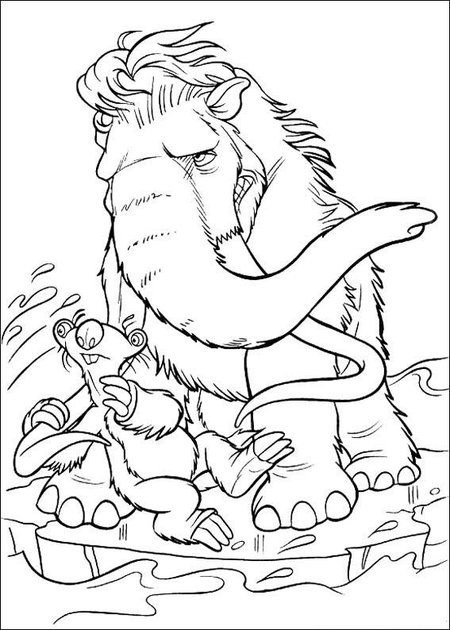 ice age coloring pages for kids - photo #20