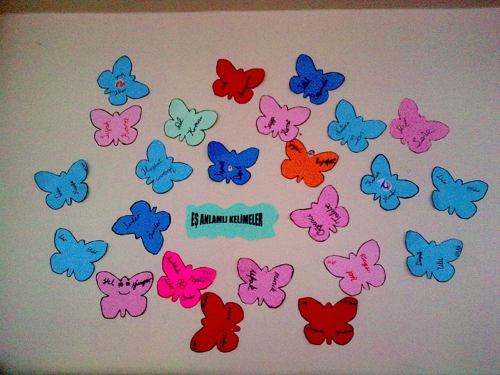 Birinci Kaynak: Eş Anlamlı Kelimeler Panoluk Etkinlik