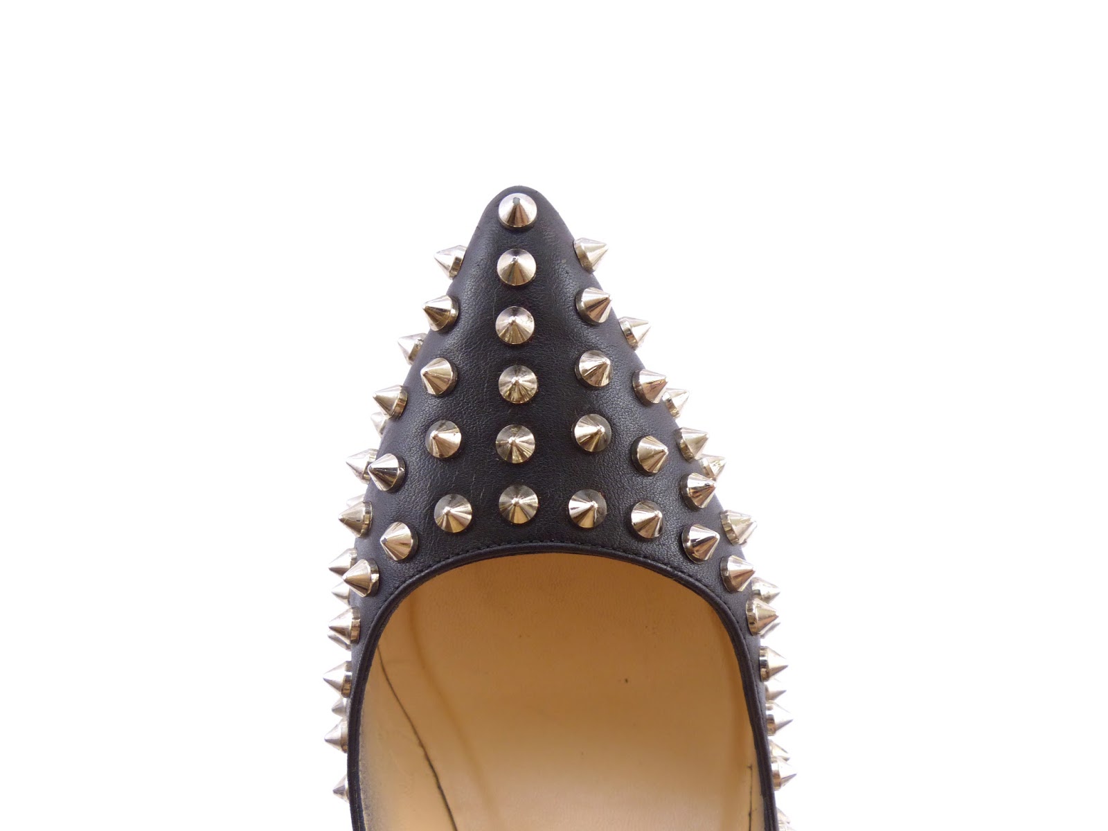 CHRISTIAN LOUBOUTIN PIGALLE SPIKES 120MM BLACK NAPPA LEATHER - Reed ...