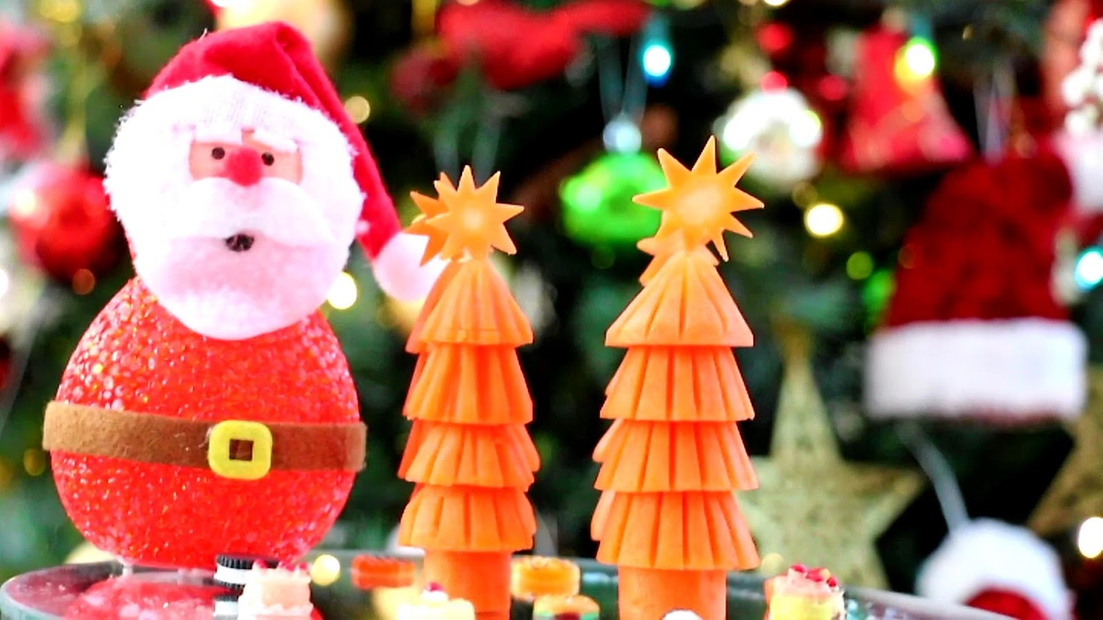 ItalyPaul Art In Fruit & Vegetable Carving Lessons Art in Carrot Christmas tree Vegetable