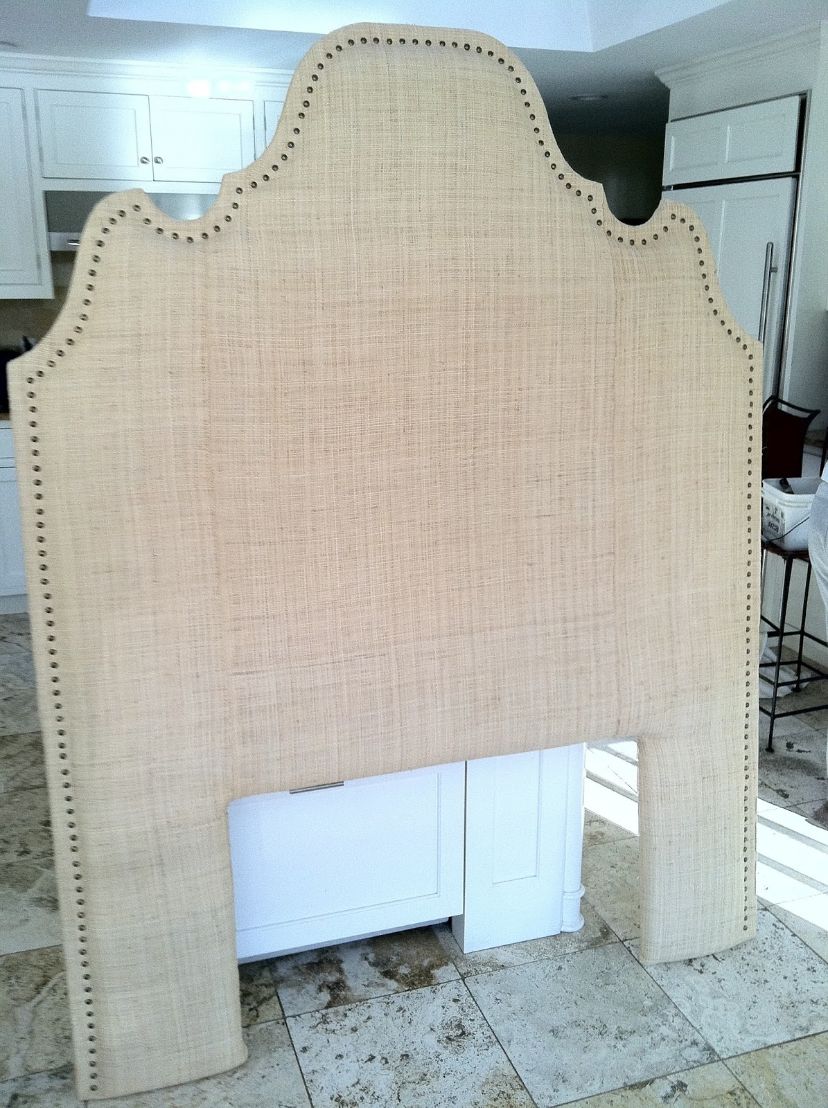 Luxe Report Luxe Decor DIY Raffia Headboard