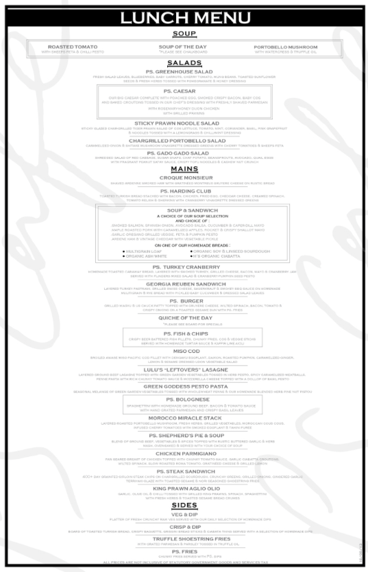 Cjs Cafe Menu Cjs Cafe Menu
