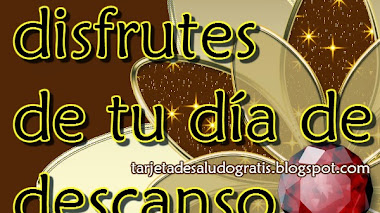 Tarjeta de Feliz Domingo: Que disfrutes de tu día de descanso